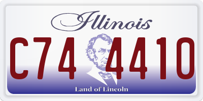 IL license plate C744410