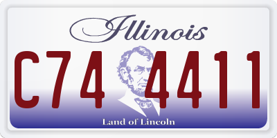 IL license plate C744411
