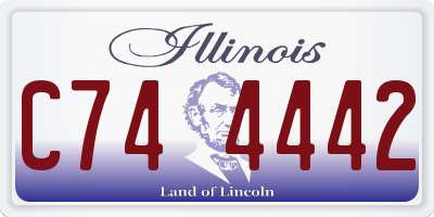 IL license plate C744442