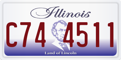 IL license plate C744511