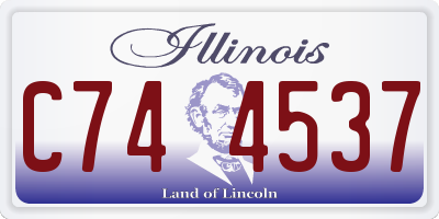 IL license plate C744537