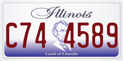 IL license plate C744589