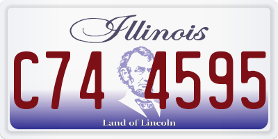 IL license plate C744595