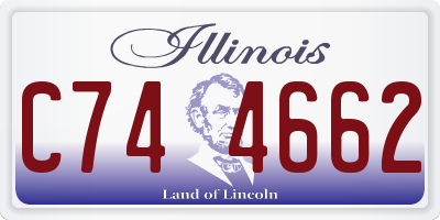 IL license plate C744662