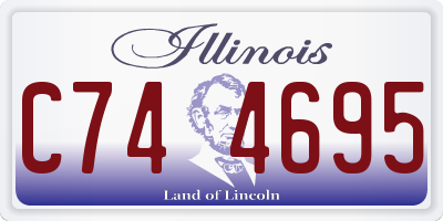 IL license plate C744695