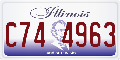 IL license plate C744963