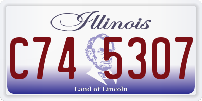 IL license plate C745307