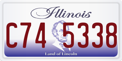 IL license plate C745338