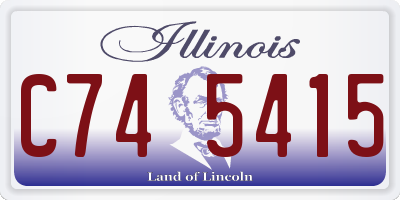 IL license plate C745415