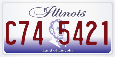 IL license plate C745421