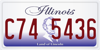 IL license plate C745436
