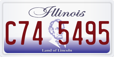 IL license plate C745495