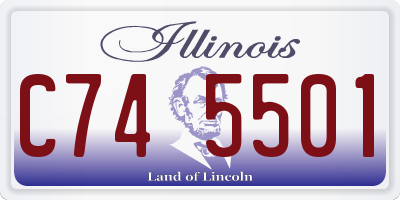 IL license plate C745501
