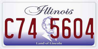 IL license plate C745604