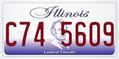 IL license plate C745609