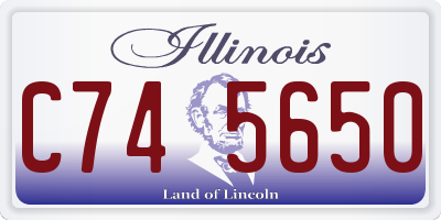 IL license plate C745650