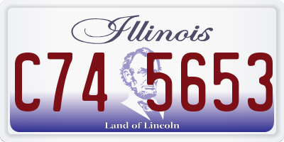 IL license plate C745653