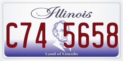 IL license plate C745658