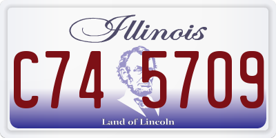 IL license plate C745709