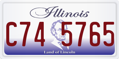 IL license plate C745765