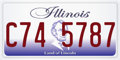 IL license plate C745787
