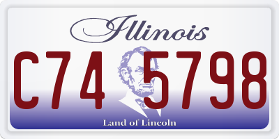 IL license plate C745798