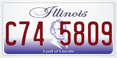 IL license plate C745809