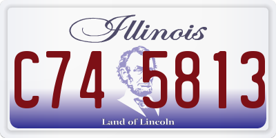 IL license plate C745813