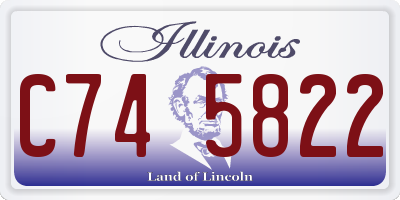 IL license plate C745822