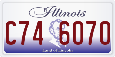 IL license plate C746070