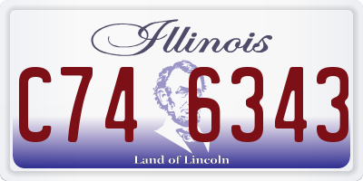 IL license plate C746343