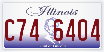 IL license plate C746404