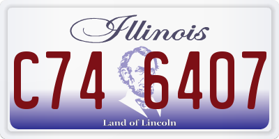 IL license plate C746407