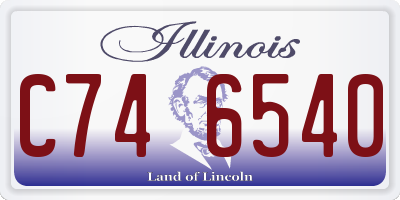 IL license plate C746540