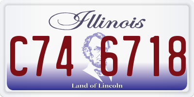 IL license plate C746718