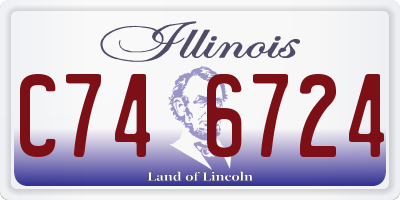 IL license plate C746724