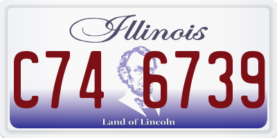 IL license plate C746739