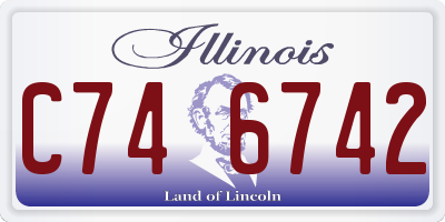 IL license plate C746742