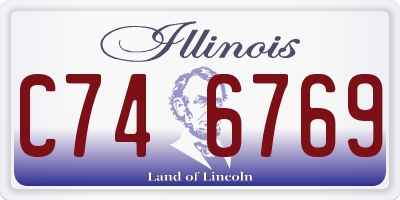 IL license plate C746769