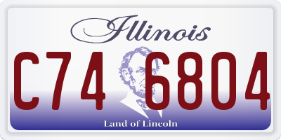 IL license plate C746804
