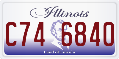 IL license plate C746840