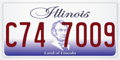 IL license plate C747009