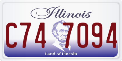 IL license plate C747094
