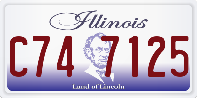 IL license plate C747125