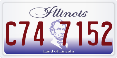 IL license plate C747152