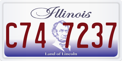 IL license plate C747237