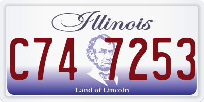 IL license plate C747253