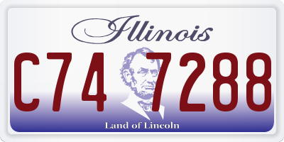 IL license plate C747288
