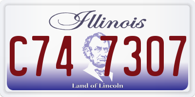 IL license plate C747307