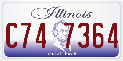IL license plate C747364